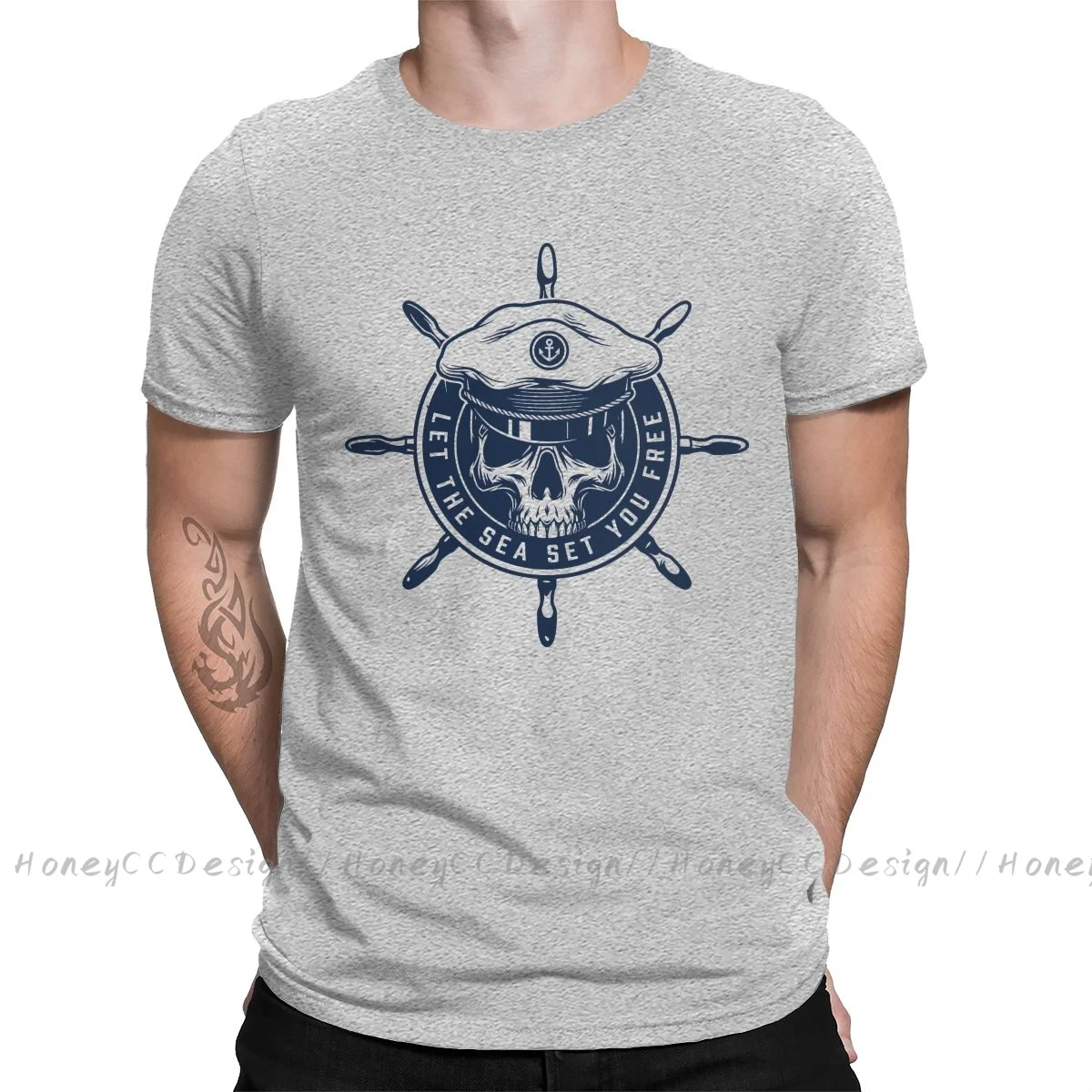 Scuba Diver skull New Arrival T-Shirt The Pirate Skull Shirt Crewneck Cotton Men TShirt For Adults Plus Size