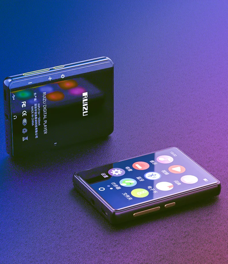 Ruizu M7 металлический MP4-плеер Bluetooth 5 0 Built-in динамик 2 8 дюймов большой сенсорный