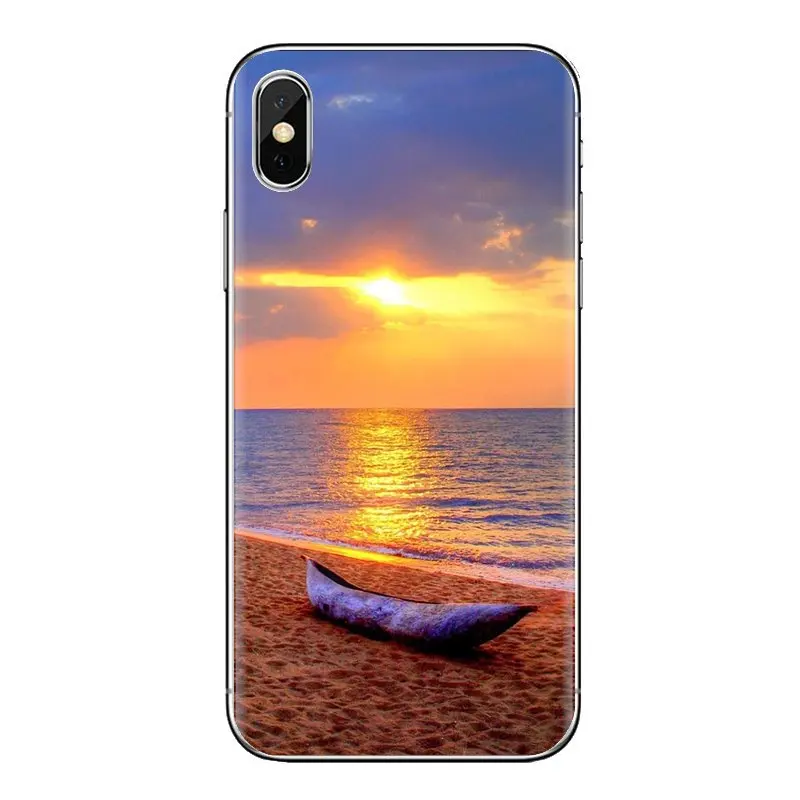 Для Samsung Galaxy J1 J2 J3 J4 J5 J6 J7 J8 плюс 2018 Prime 2015 2016 2017 прозрачные мягкие чехлы закат