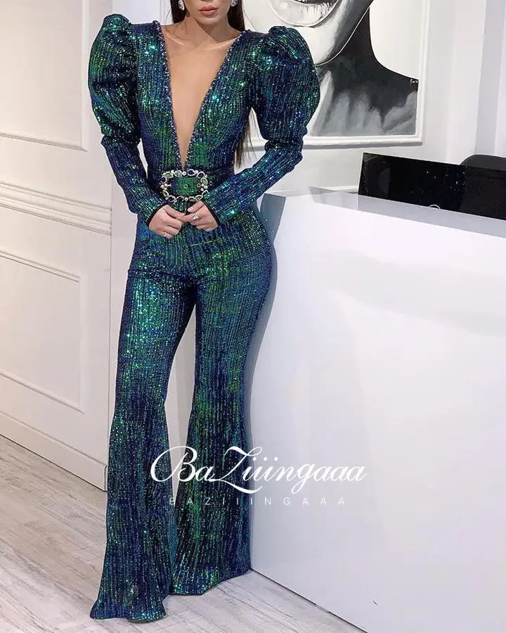 

BAZIIINGAAA Luxury Ball Gown Long Woman Gown 2021 Sequins Evening Dresses Parties Robe de bal Plus Size Prom Party Gowns