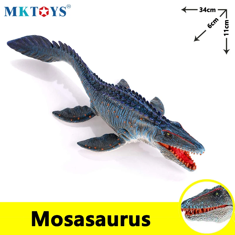 

MKTOYS Dinosaur Toys for Boys Mosasaurus Jurassic World Park Realistic Dinosaurio Model Dinozaur Gift Kids Dinosaure Figurine