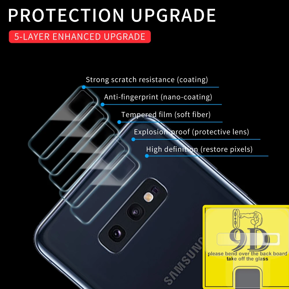 2 шт. защитная пленка для объектива камеры Samsung Galaxy S10E S10 Lite S20 Ultra S9 Plus|Защитные