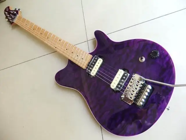 Оптовая продажа Новое поступление 6 строка Musicman Электрогитары с Tremole в темно