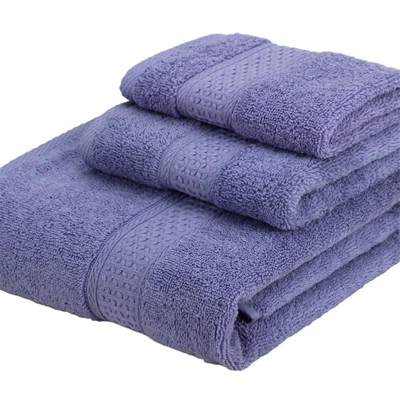 Набор махровых хлопковых полотенец 3 шт./компл. носовой платок + ткань для мытья