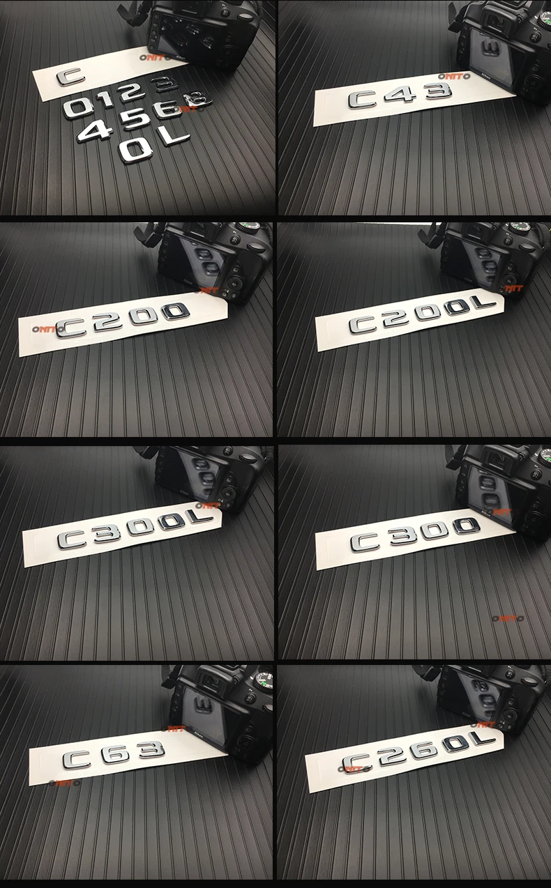 car body kit For C Class C63 C43 AMG C180 C200 C300 C320 C350 4MATIC CDI Trunk Emblem Badge Chrome Letters Emblems | Автомобили и