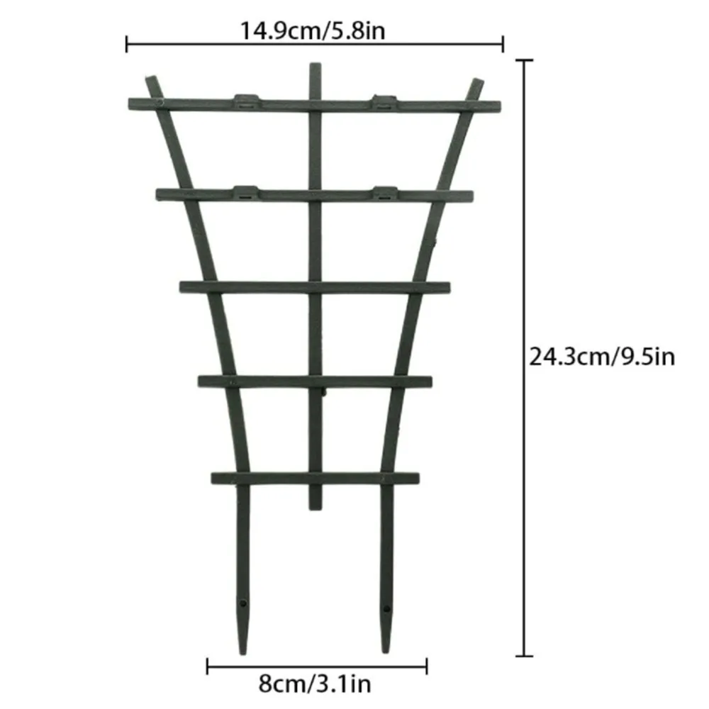 Растения взбираются на поддержки из виноградника, мини-накладные поддержки для горшков из пластика, стержень для горшка внутри и наружу.