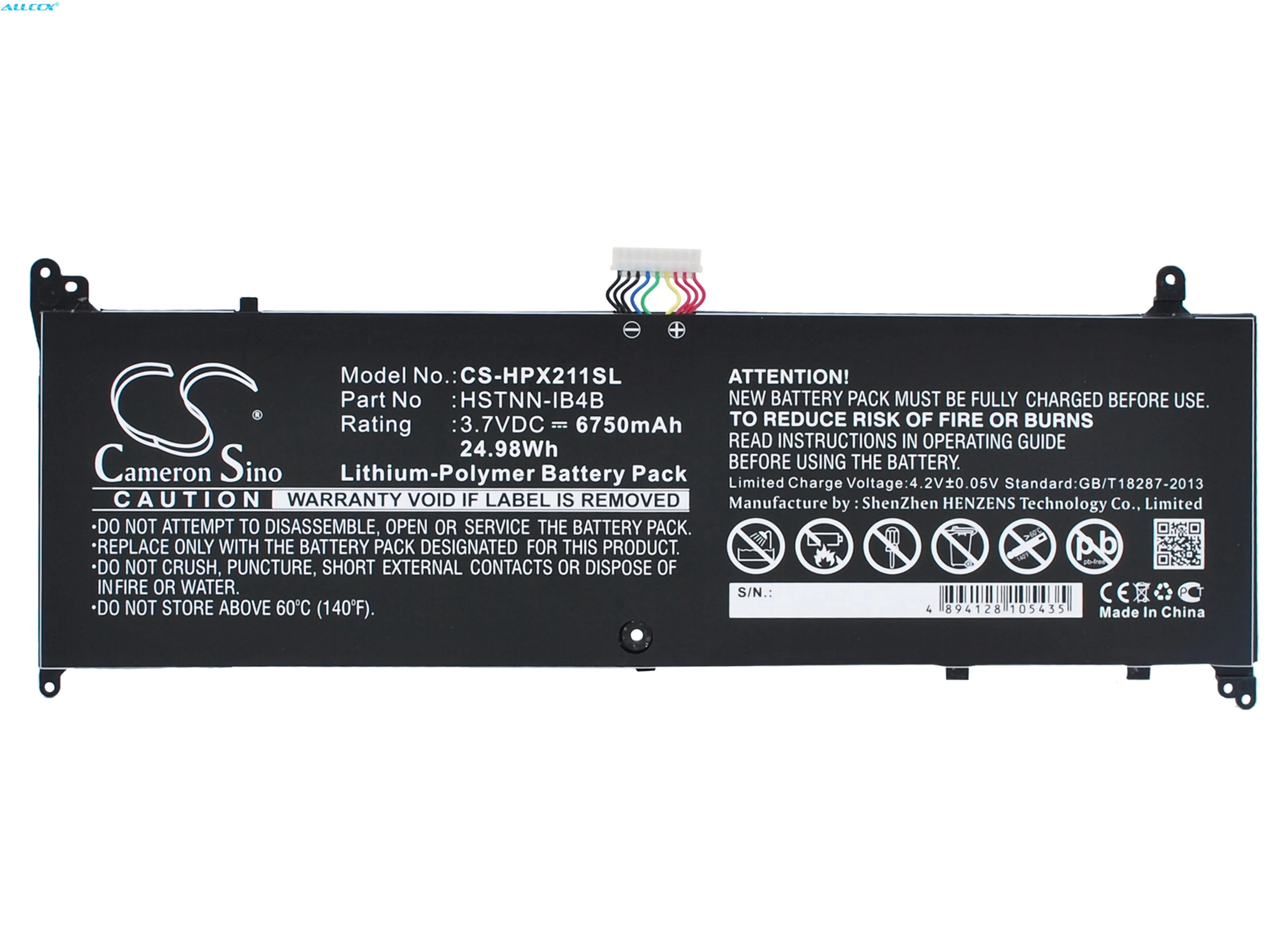 Аккумулятор Cameron Sino 6750 мАч для HP 11 G010NR G012NR Envy X2 x2 G000ES G030EA G900EA X211 G001TU TPN 104|Батареи