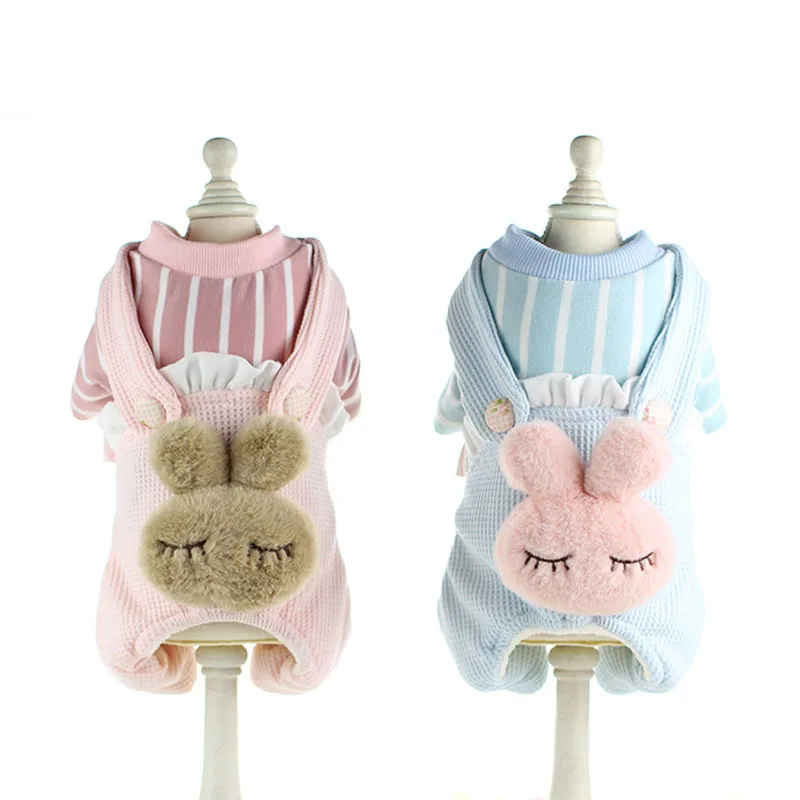 Мультяшный кролик ремешок декор четыре фута осень и зима теплая подкладка ноги