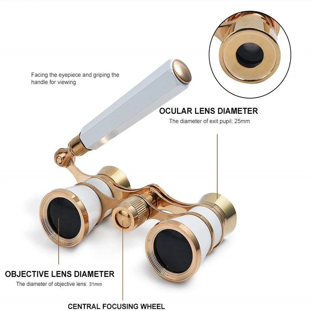 Портативный ремешок на ручке/женский цепочке бинокль опера театр конные гонки