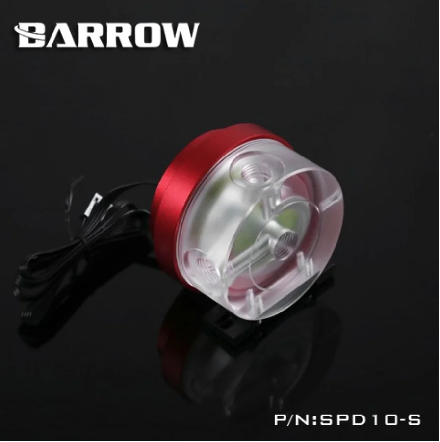 red Курган SPD10-S, 10 Вт PWM водяные насосы охлаждения, максимальный поток 450л/ч, Максимальный подъем 3 м курган водяного охлаждения - Цвет лезвия: red