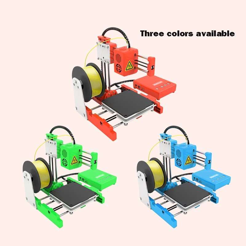 

PMAX Y1010 Mini 3D Printer Kit For Household Education Students 3D Printing Size Support One Key Printing 1.75mm 0.4mm