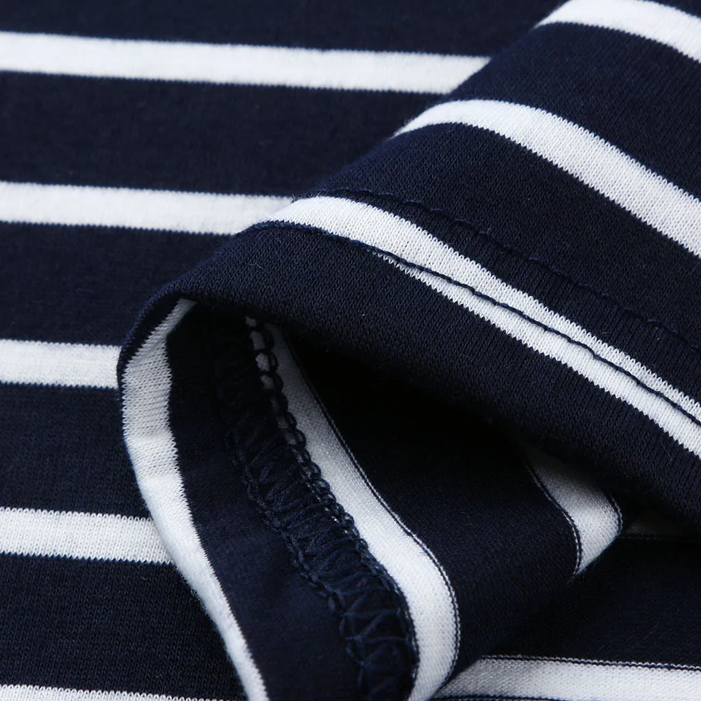 SAGACE Maternity Breastfeeding Layered Slim Short Sleeve Round Neck Straight Skirt Baby Mom Color Block Stripe Home Pajama | Мать и
