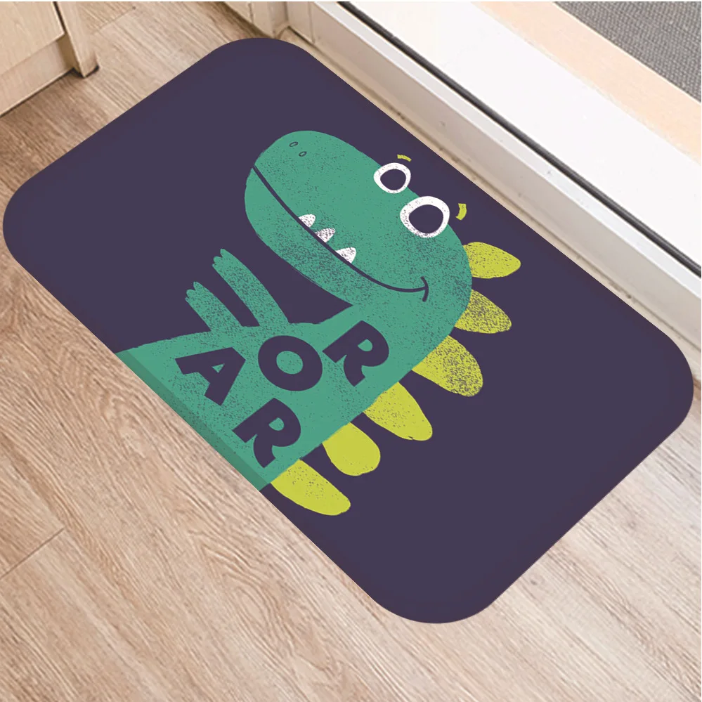

Dinosaur pattern anti-slip mat decorative rug kitchen mat living room floor mat home anti-skid floor mat door mat bath mat