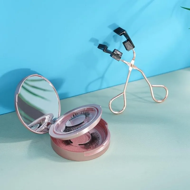 

Quantum Magnetic False Eyelashes With Eyelash Curler Wear Set Long Fake To Easy Eyelash Natural Lasting Handmade Magnetic T B0E5