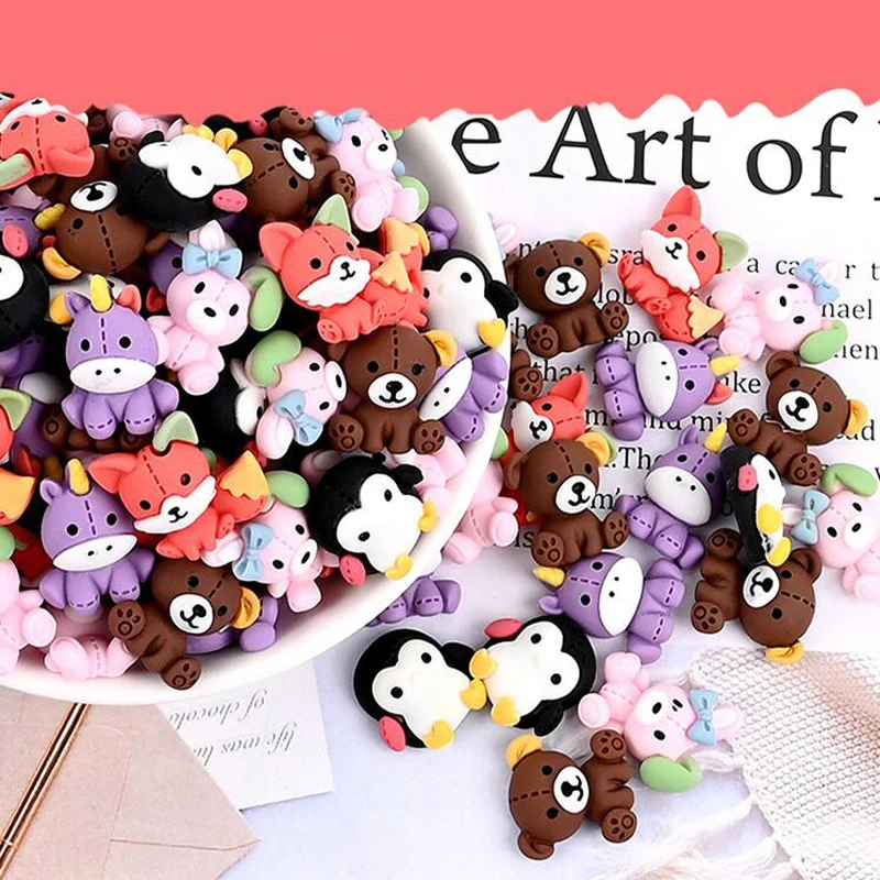 

100Pcs/Lot Colorful Resin Random Mix Fridge Shell Brooch Hairpin DIY Jewelry Accessories Materials