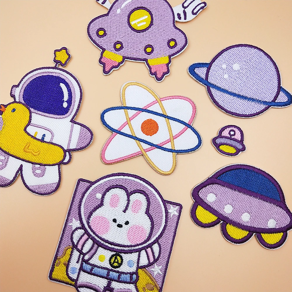 Самоклеящиеся нашивки с вышивкой для одежды значок сделай сам рюкзак футболка