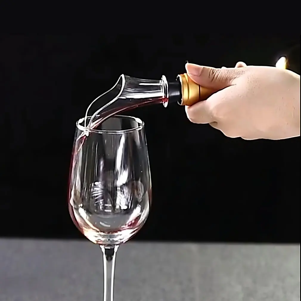 

Red Wine Retain Freshness Bottle Stopper Pourer Set Preserver Sealer Plug Air Pump Stopper Sealer Plug Tools Wine Vacuum Stopper