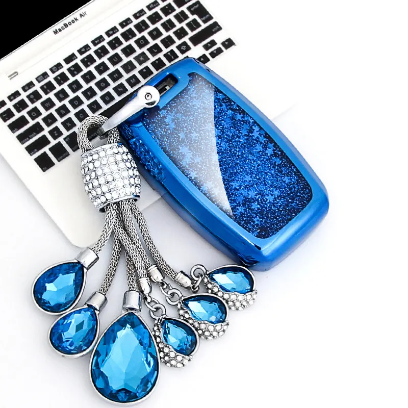 Новинка чехол для автомобильного ключа из ТПУ с зыбучим песком Kia Ceed Rio Sportage R K3 K4 K5