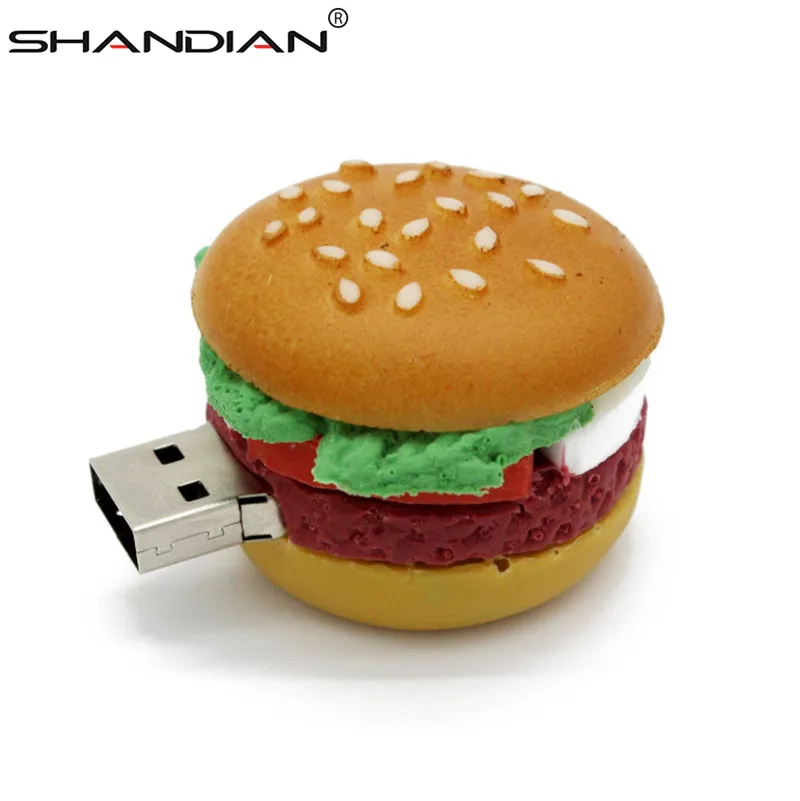SHANDIAN food usb флешка креативный гамбургер суши арбуз 4 ГБ 16 32 карта памяти u диск