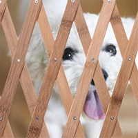protection stretchable pet dog gate fence wooden fence retractable baby safety gate adjustable for dog supplies sliding door