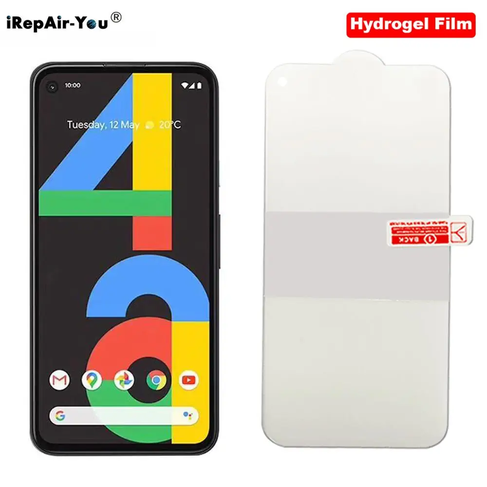 Гидрогелевая пленка 100D для Google Pixel 4A Защитная фронтального экрана 5 5XL 4 4Xl нано не