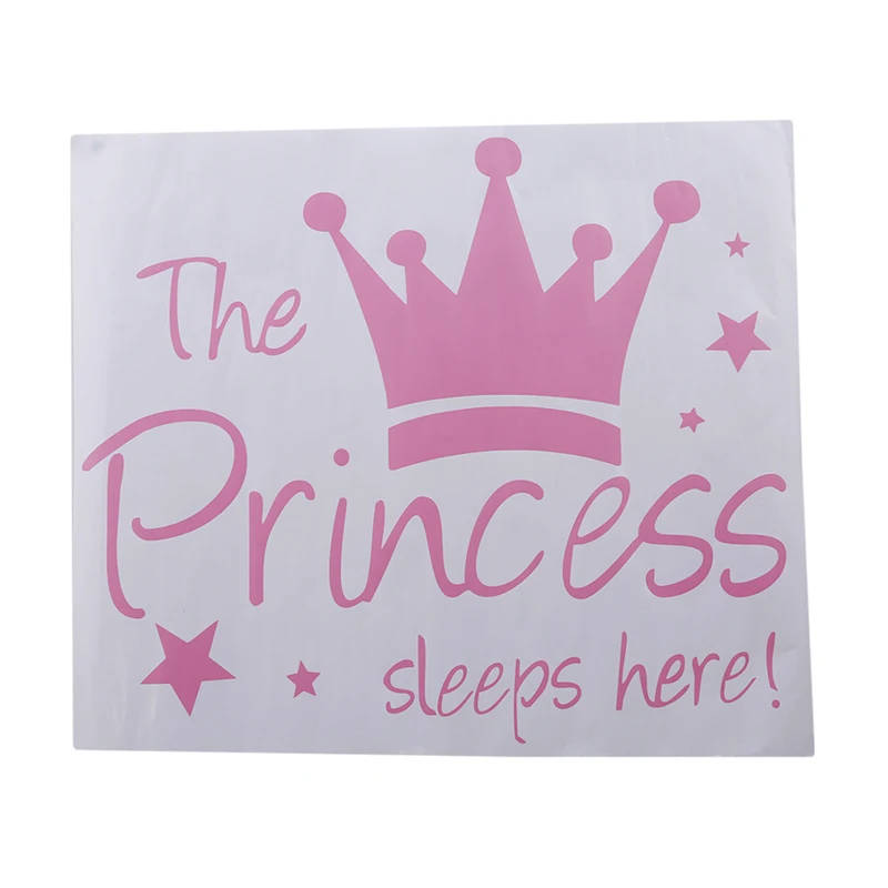 Спит принцесса здесь наклейки детской комнаты с английским алфавитом виниловые