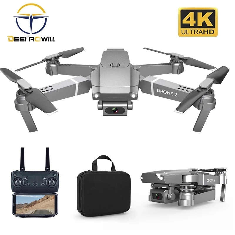 E68 Новый дрона с дистанционным управлением HD Широкий формат 4K WI FI 1080P FPV Дрон видео
