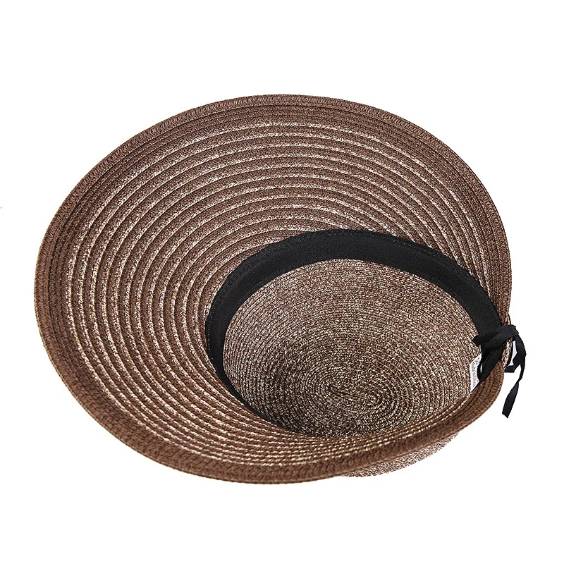 

Big Brim Beach Women's Sun Hat Summer Foldable Sun-Proof Sun Peaked Straw Hat