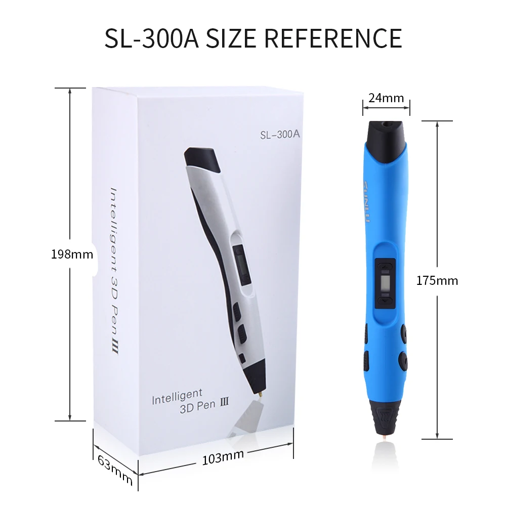 Enotepad SL-300A интеллектуальная 3d Ручка для печати с регулируемой температурой
