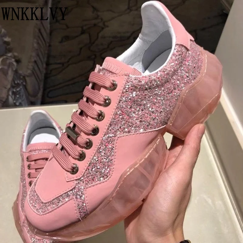 

Sneakers Women New comfortable breathable Flat thick Platform lace up casual Shoes autumn fashion walking Shoes unisex 2021
