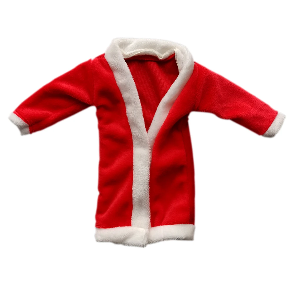 Conjunto de ropa de Santa Couture para mu&ntilde;ecas elfo, conjunto de Bata roja, accesorios de juguetes tradicionales navide&ntilde;os-1