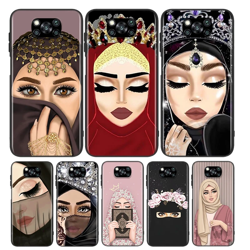 

Arabic Hijab Girl Queen For Xiaomi Poco X3 NFC M2 X2 F2 C3 M3 Pocophone F1 Pro Mi Play Mix 3 A2 A1 6 5 lite Phone Case