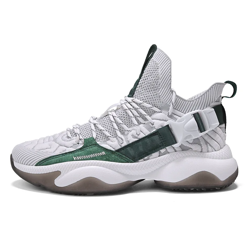 Мужские кроссовки на толстой подошве дышащие Спортивные высокого качества для