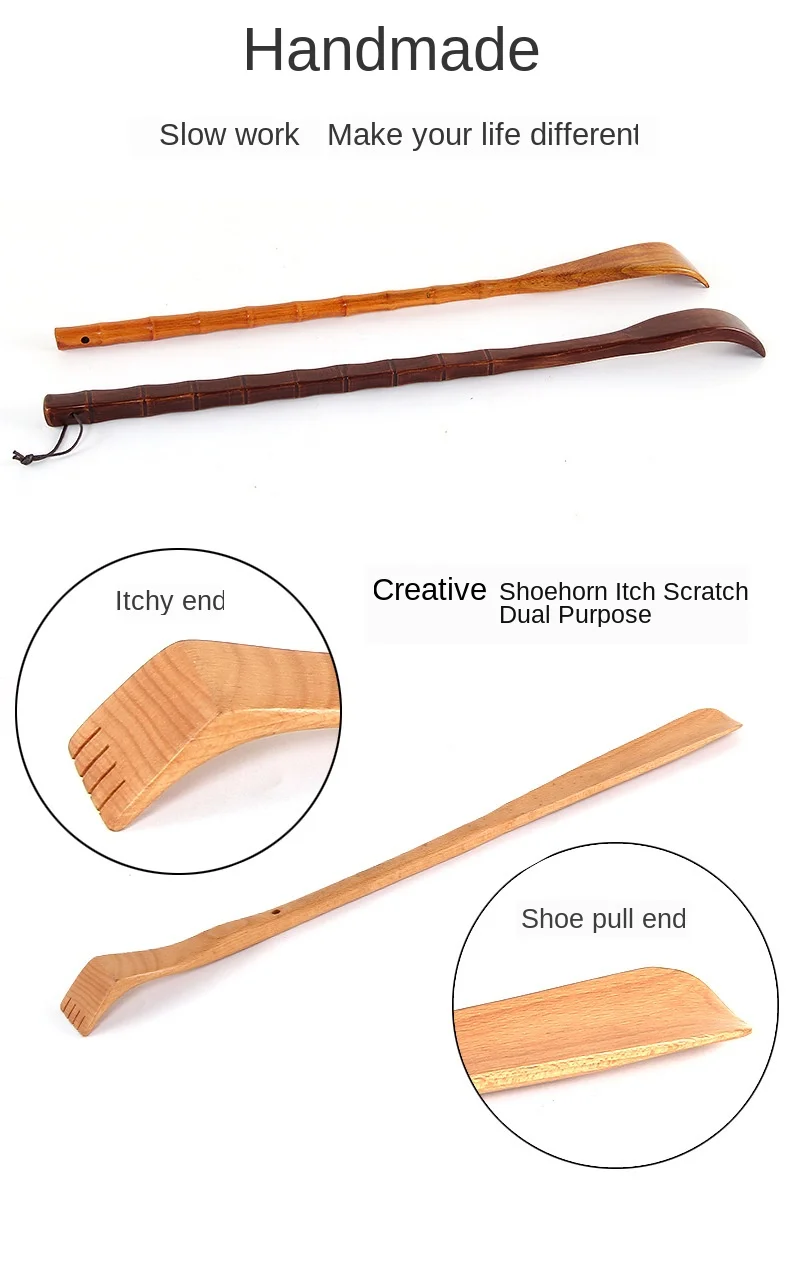 

Bamboo Back Scratcher Massager Itch scratched Body Massage Backscratcher With Fingers Wooden Relief Hackle Itch Health Tool