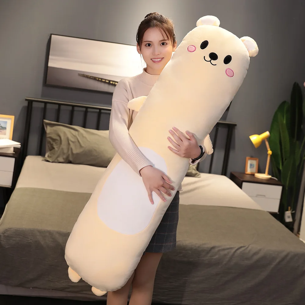 

Мультяшный медведь, Подушка для сна, длинная милая девочка, плюшевые подушки, подушки, домашний декор, Новинка