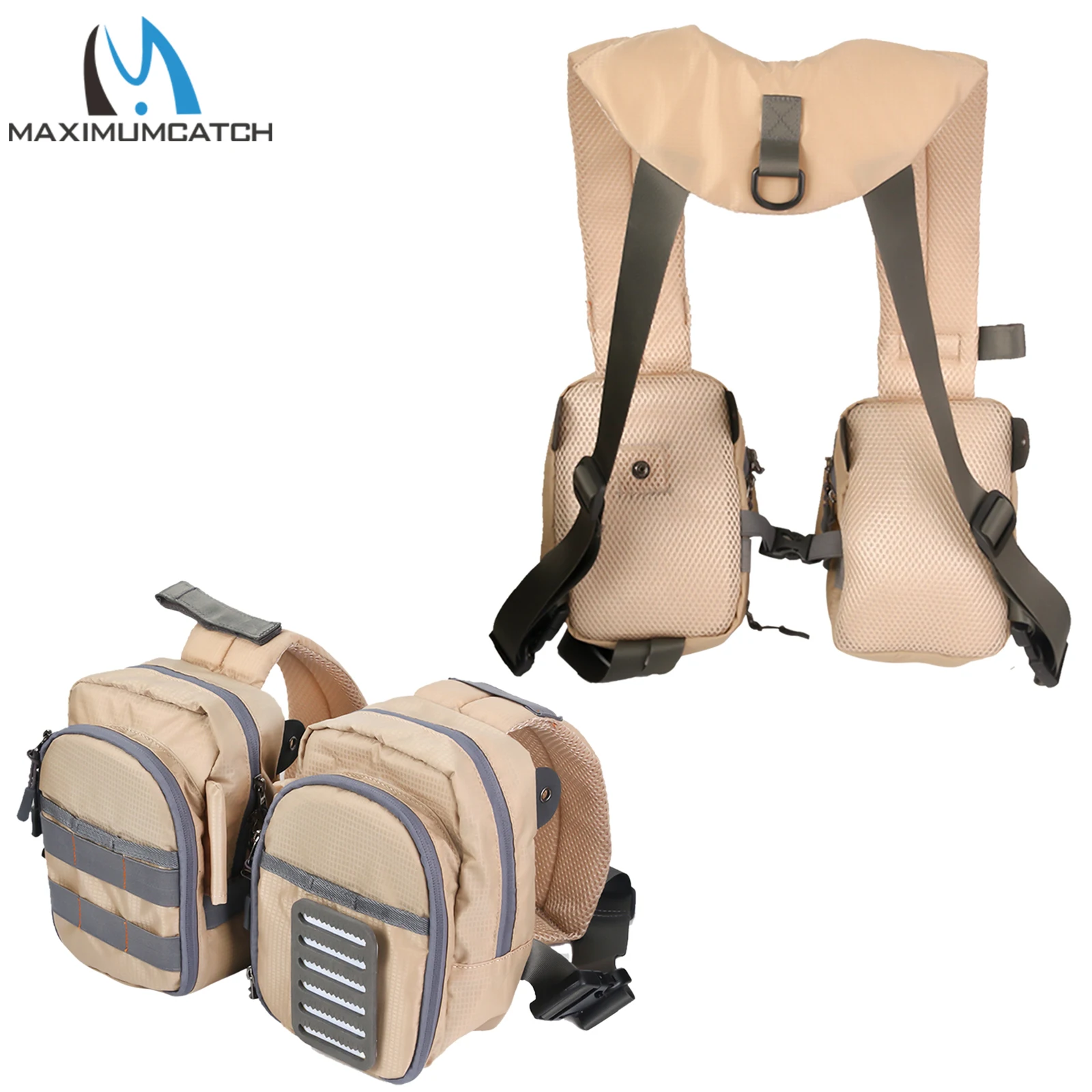 Компактный нагрудный жилет Maximumcatch для рыбалки нахлыстом легкий Регулируемый