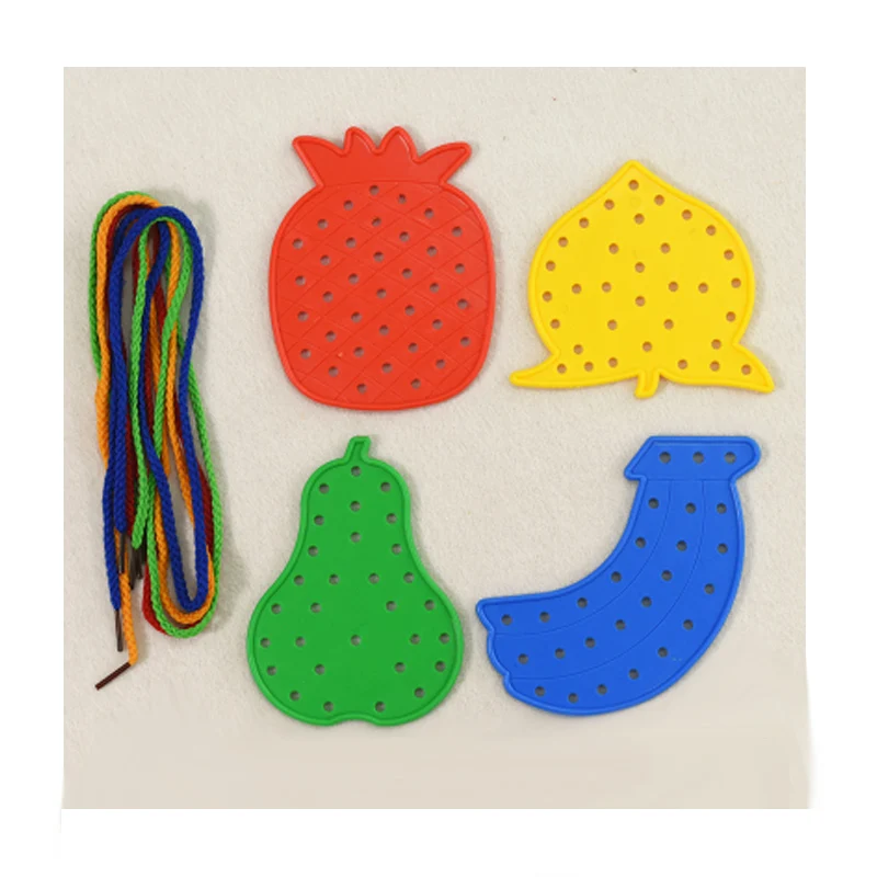 Игрушка на шнуровке Занятая доска для малышей Детские пазлы Монтессори Juguetes