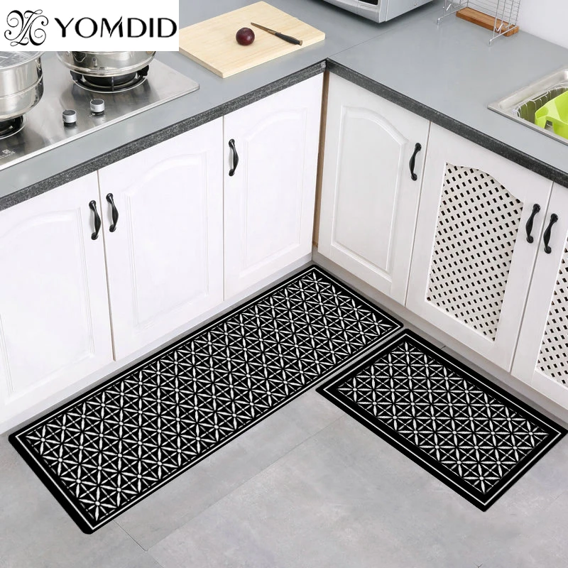 

Absorbent Long Kitchen carpets non slip outdoor entrance mat in the bathroom and toilet rugs and carpets for home decoration