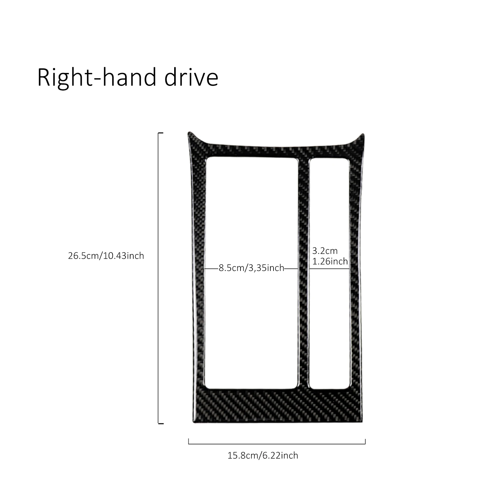 

Carbon Fiber Trim Cup Holder Decorative Frame Decal Cover Sticker Cover Fit For VW Golf 2013-2017 Auto Accessories Car Styling