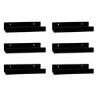 Подставка для виниловых пластинок, 6 шт. в упаковке, акриловая полка для альбомов, настенное крепление, дисплей для ваших любимых пластинок