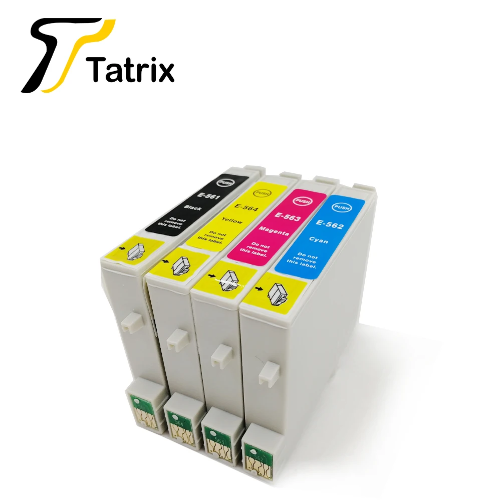 Чернильный картридж Tatrix для Epson 4PK T0561 T0564 Stylus Photo RX430 R250 RX530 и т. Д.|Чернильные