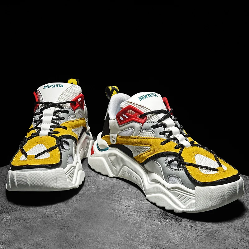 

Hot Sale Chunky Men's Sneakers Breathable Big Size Casual Shoes Fashion Off white Lovers Shoes Tenis Masulino Zapatillas Hombre