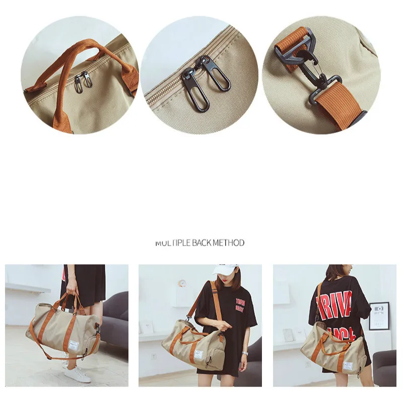 Женские дорожные сумки 2019 Новая повседневная парусиновая Водонепроницаемая