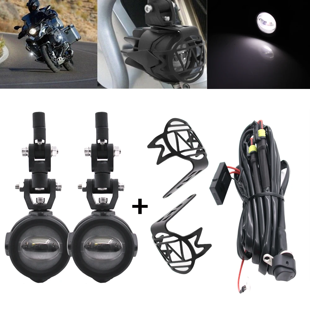 Светодиодный противотуманный светильник для мотоцикла безопасная фара вождения