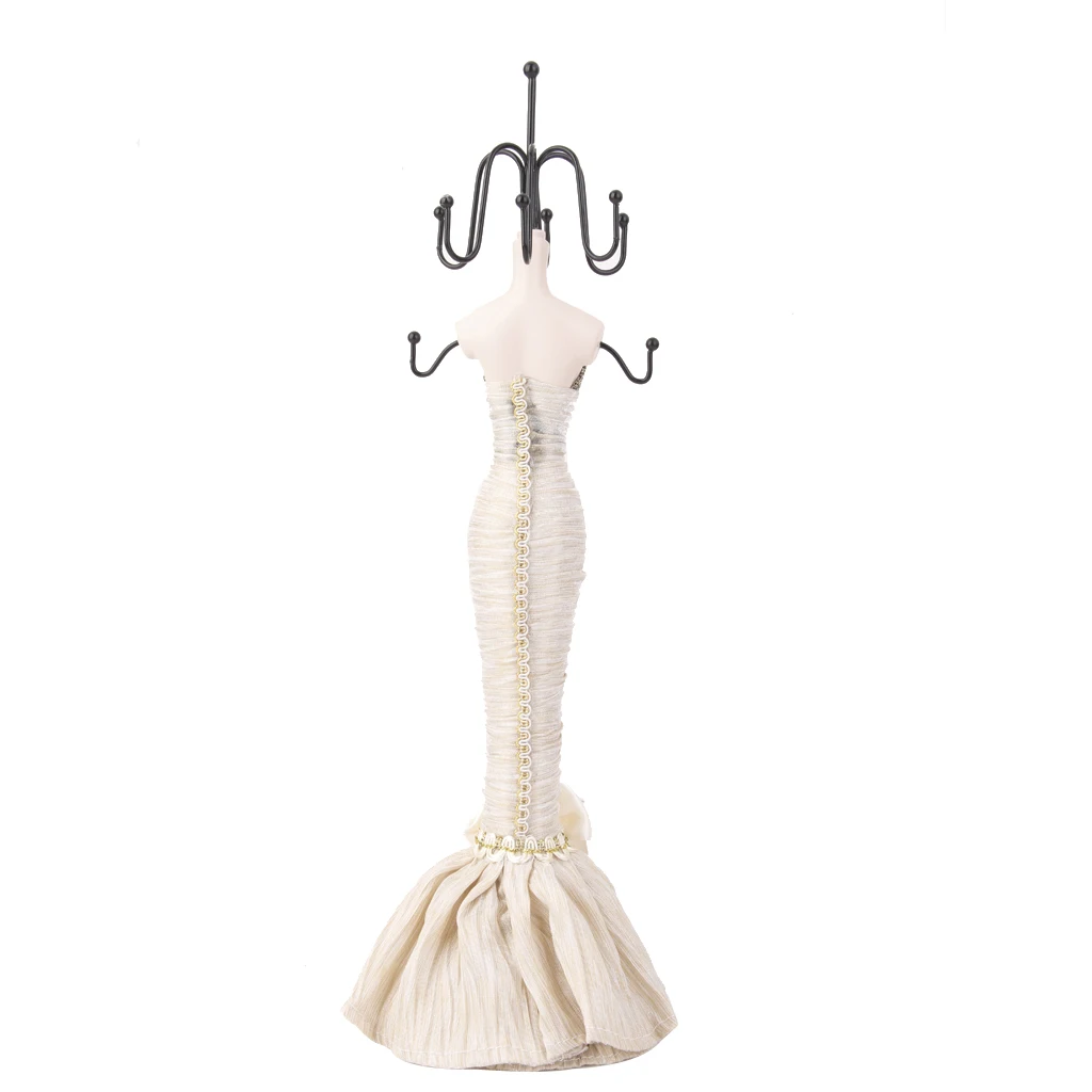 

Retail Mannequin Jewellery Stand Necklace Earring Holder Rack Evening Dress