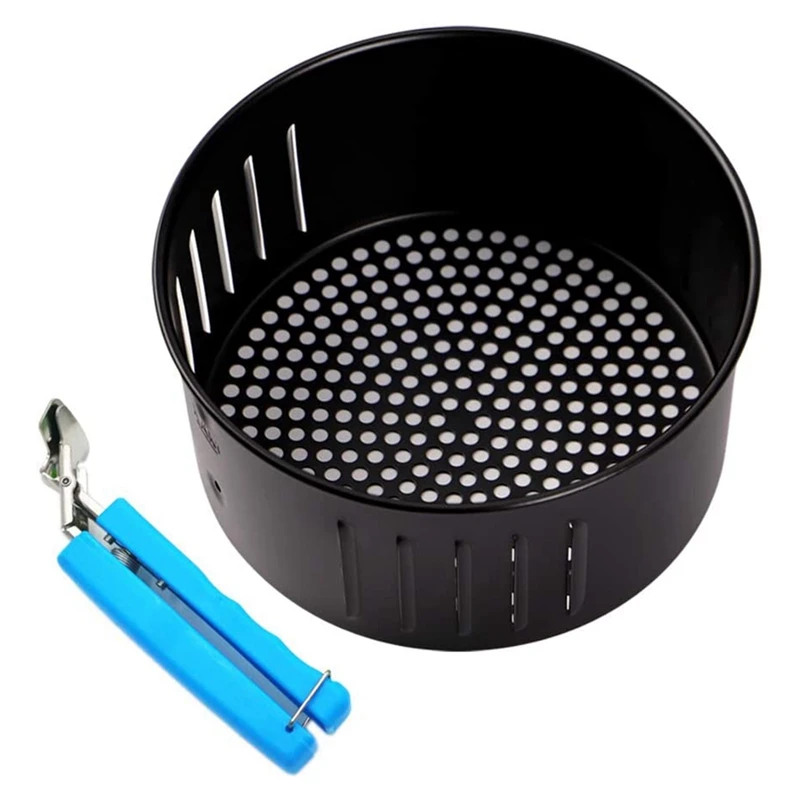 

2.6QT корзина для фритюрницы DASH Gowise USA, для всех духовок для фритюрницы, аксессуары для фритюрницы, антипригарная корзина для фритюрницы