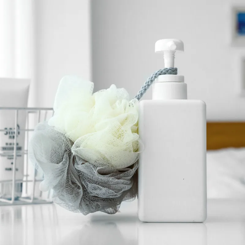 Высококачественные двухцветные банные шарики для ванны Крутое банное полотенце