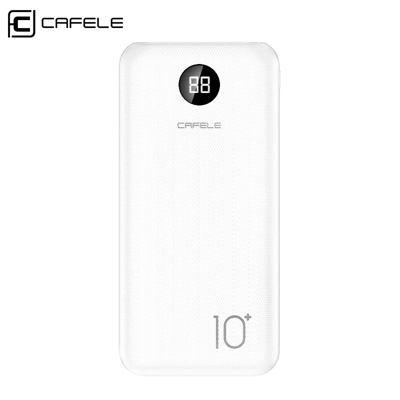 CAFELE 2 стиль ультра тонкий внешний аккумулятор для iPhone samsung Xiaomi huawei Универсальное портативное зарядное устройство двойной usb type C тройной выход