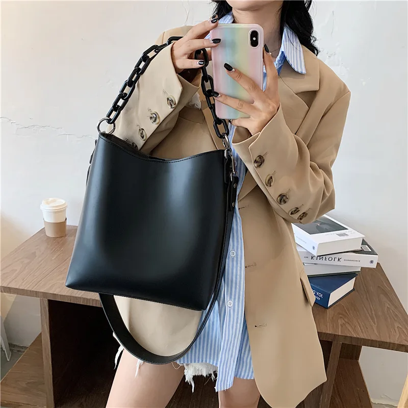 

Popular Big Bag Women 2020 New Trendy Wild Messenger Bag Western Style Large Capacity Bucket Bag