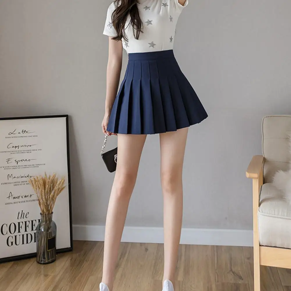 

Woman Skirts Mini Skirt A Line Skirt Hip Lift Large Hem Pleated Fashion Women A Line Skirt for Skater Pleated Skirt Woman Skirts